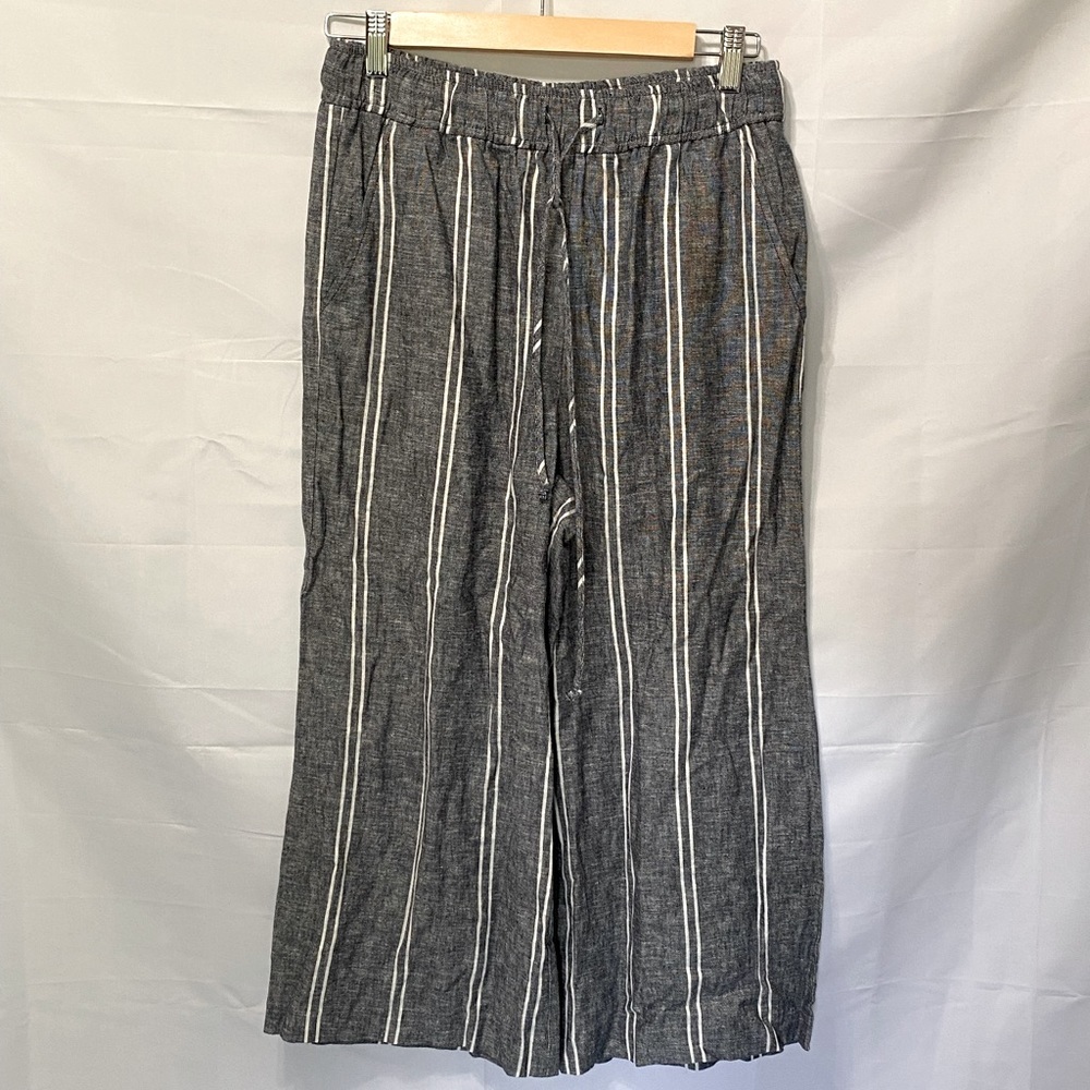 BP Linen blend wide leg cropped pants Size small